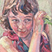 Little Green - Painting by Ruth Scotch
